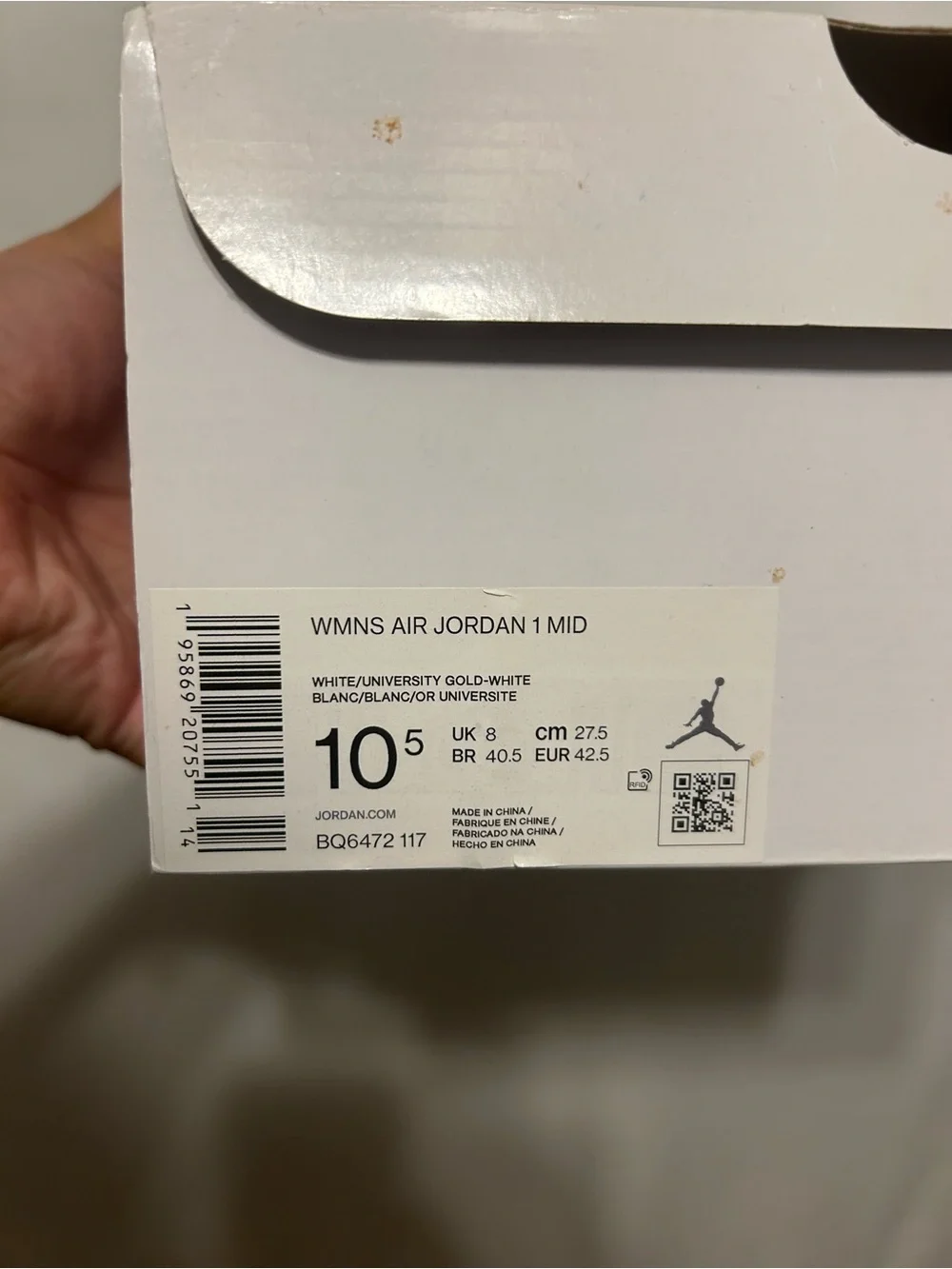 Nike Air Jordan 1 Mid - White & Yellow